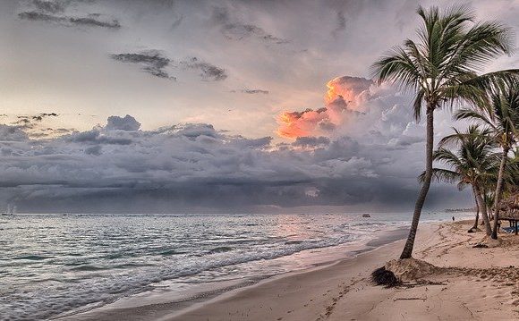 Sunset at the Beach in the Dominican Republic