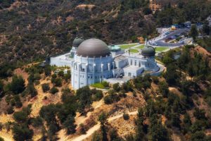 The Griffith Observatory from the Air
