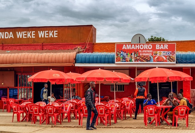 Street Cafe in Kigali, Ruanda