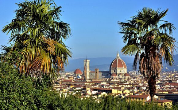 City of Florence from a hill.