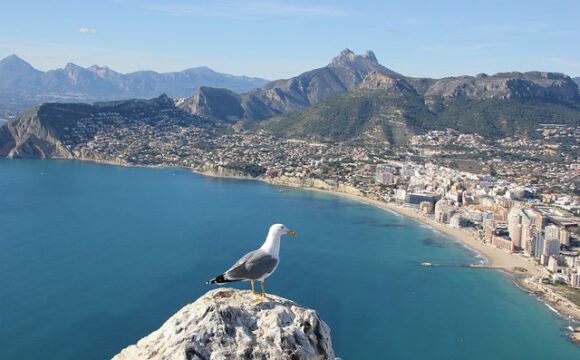 Aerial view of the Alicante coast