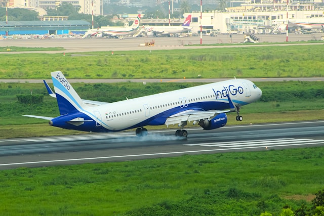 IndiGo Plane landing