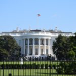 The White House in Washington D.C. during a sunny day.